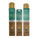 3 Pack Bundle of Holy City Straw Company Tall Reusable Reed Straw Stacked