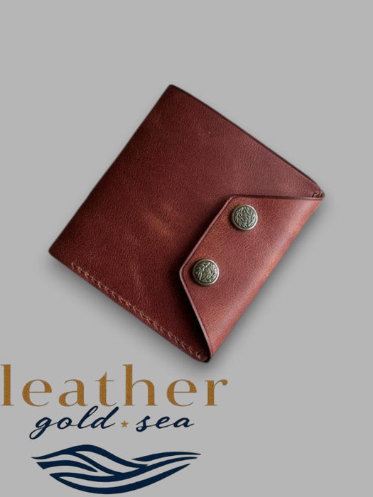 Cowhide Leather Wallet – Brown Wallet for Men