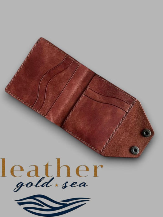 Cowhide Leather Wallet – Brown Wallet for Men