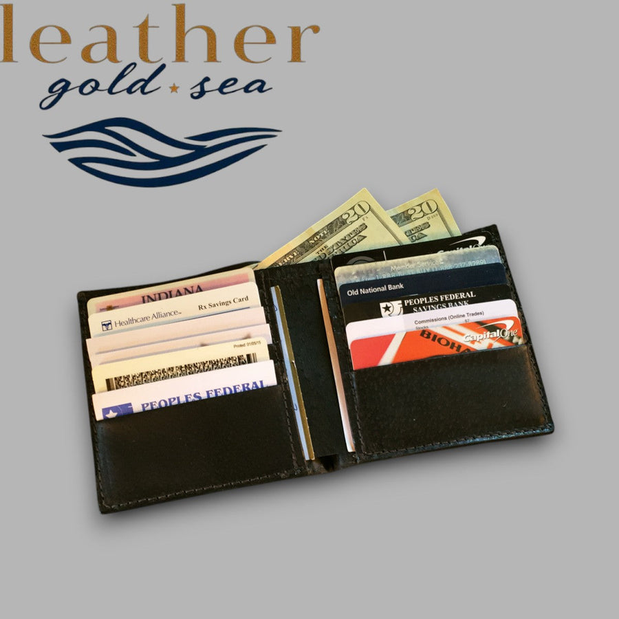 Brown Leather Wallet | Alligator Wallet | Genuine Leather Wallet