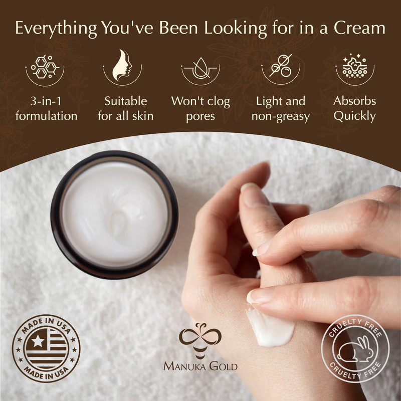 Manuka Gold - Hand Cream by Honey Badgers Bee Farm