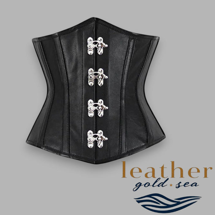 Corset Underbust Black – Handcrafted Leather Fit
