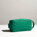 green turquoise leather dopp kit classy elegant artsy unique look made by hand in portland maine