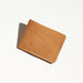 card holder wallet that can stretch to hold more in tan leather made in portland maine by hand