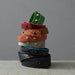 textured green blue tan red black leather bracelets made by hand in portland maine