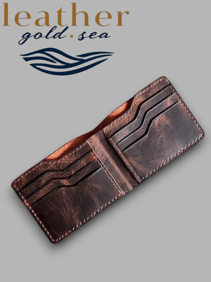 Bifold Leather Wallet – Handmade in Brown | Wallets Men's Wallets