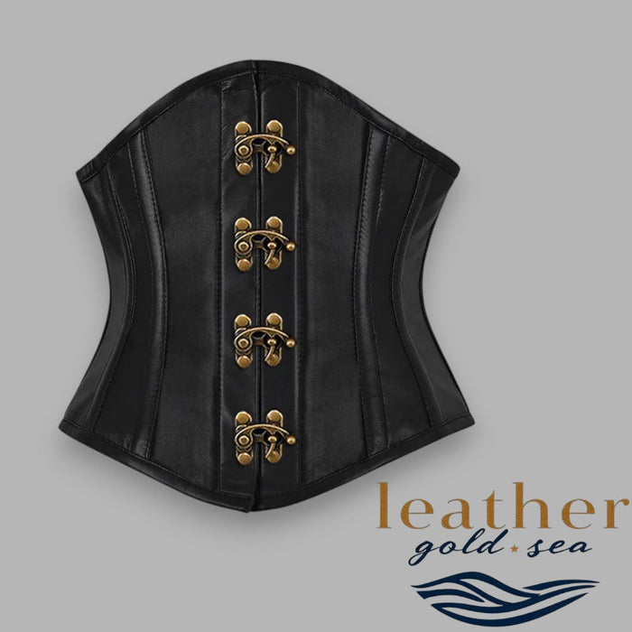 Black Leather Corsets – Handcrafted & Size Inclusive