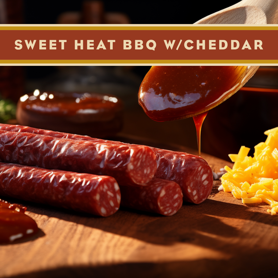 Wisconsin Beef Stick  Sweet Heat BBQ/w Cheddar