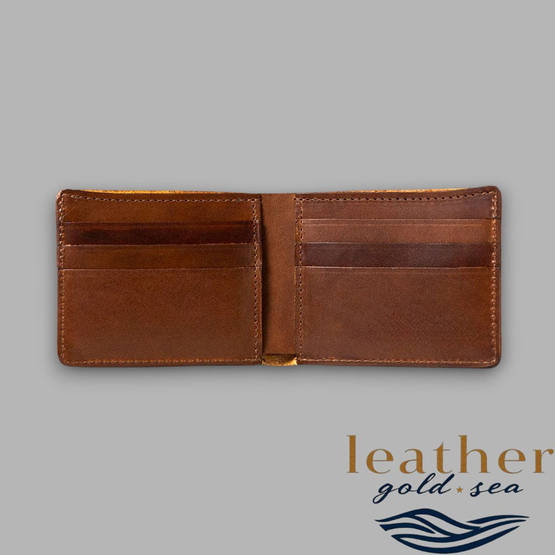 Cowhide Leather Wallet – Brown Genuine leather