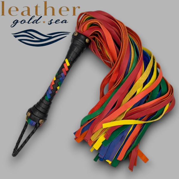 Purple Flogger – Handmade Genuine Leather, Made in USA
