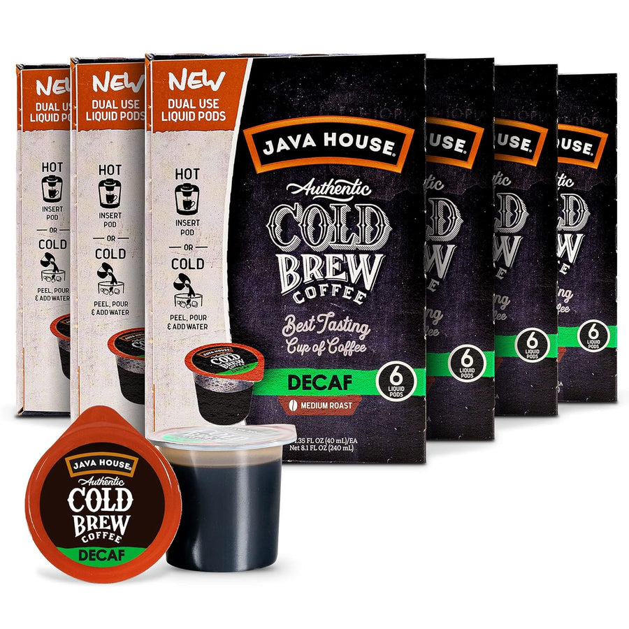 Multi-roast carton assortment with a Decaf pod