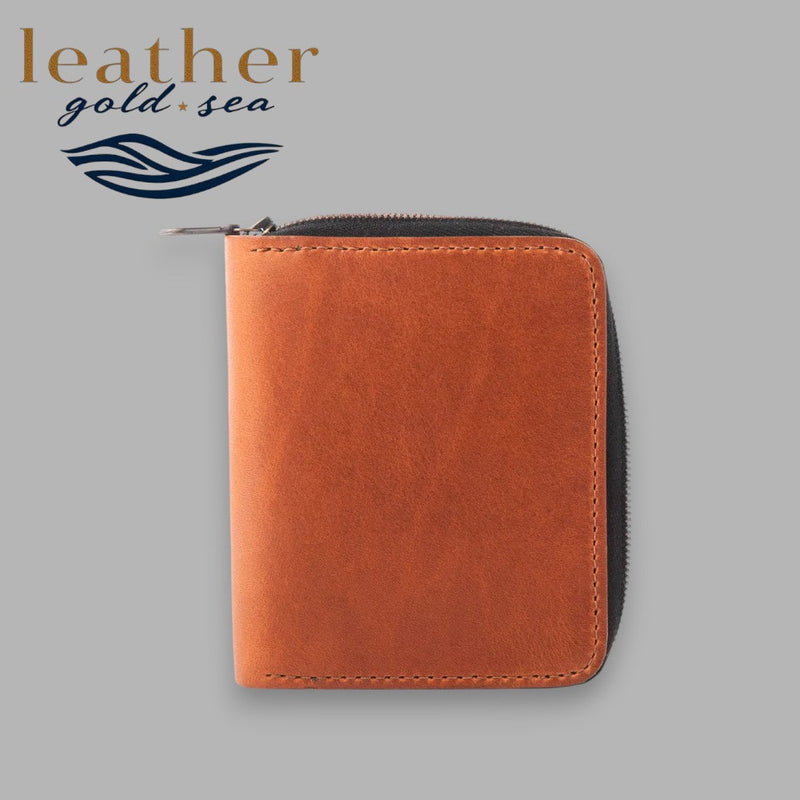Wallet for Men with Zip – Brown genuine leather