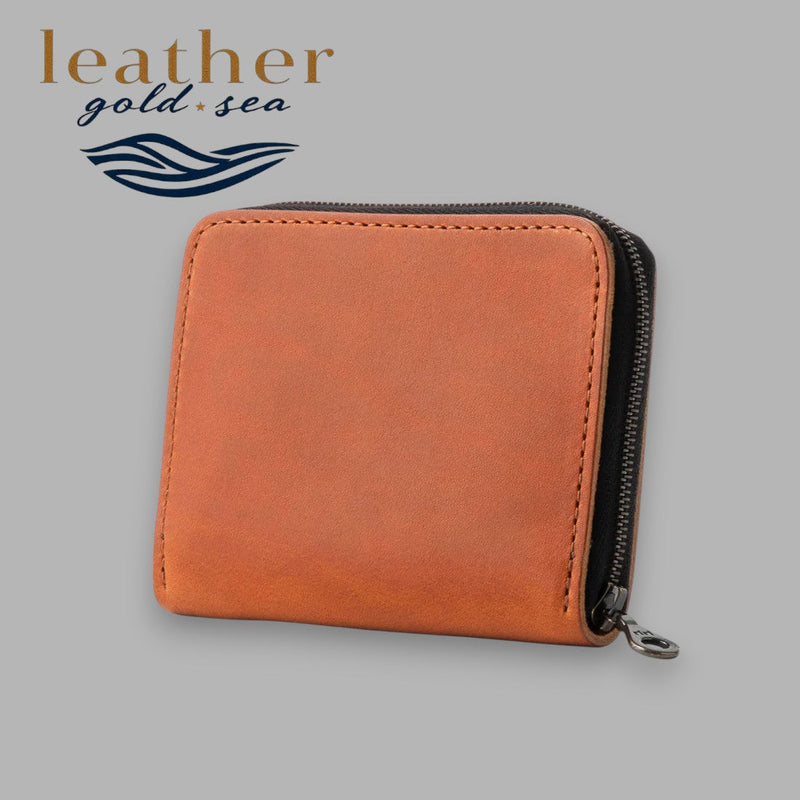 Wallet for Men with Zip – Brown genuine leather
