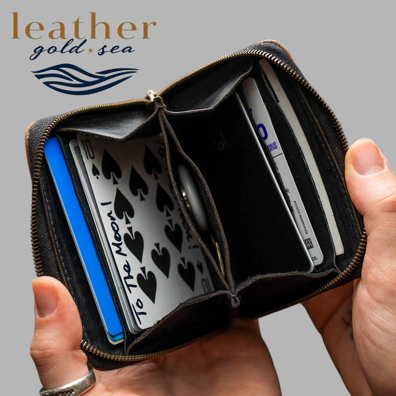 Wallet for Men with Zip – Brown genuine leather