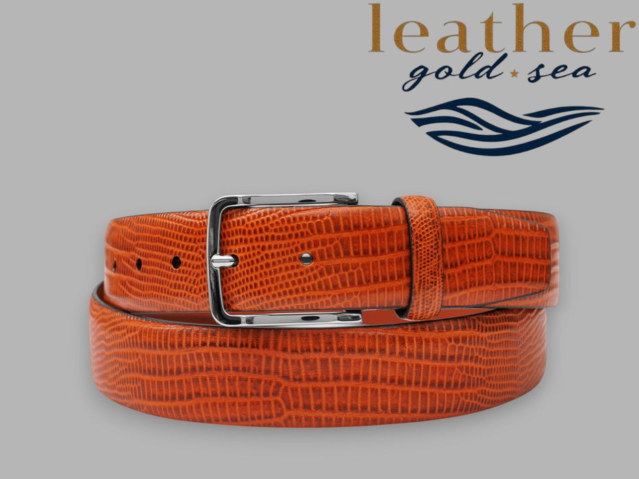 Alligator Belt | Brown Leather - Custom Belts