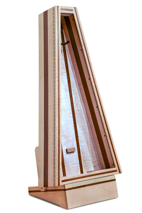 Climastand Triangle Humidor With Base Flamed Maple With Walnut
