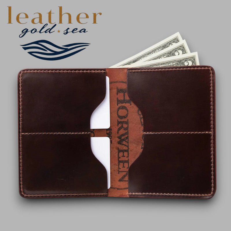 American Leather Wallet - Dark Brown