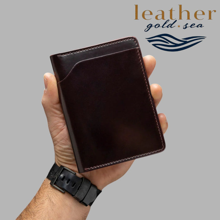 American Leather Wallet - Dark Brown