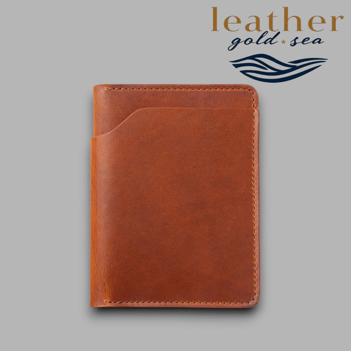 Cowhide Wallet Mens – Handmade Brown Genuine Leather