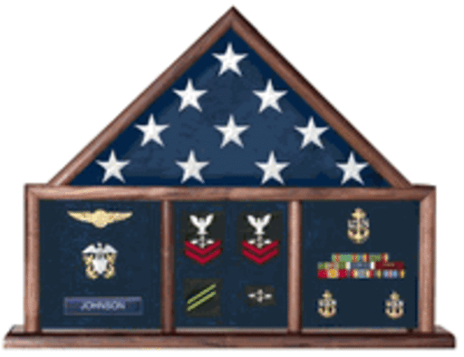 USAF Shadow Box, Flag Medal Case., , The Military Gift Store, Shadow Box Frame