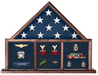 Flag and Medal Display Case, Shadow Box, Combination Flag/Medal - The Military Gift Store