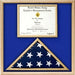 Air Force Flag and certificate Display case., , The Military Gift Store, Air Force Flag