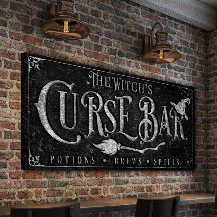 The Witchs Curse Bar Halloween Sign