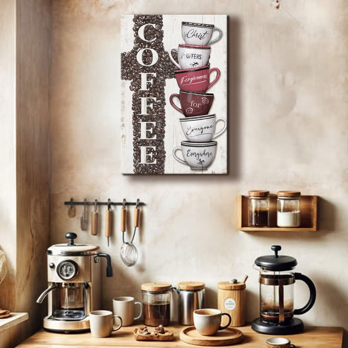 Our Coffee Faith Sign Iv