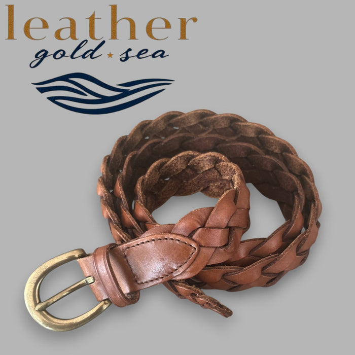 Cowboy Belt | Handmade Braided leather Belt – Genuine Leather