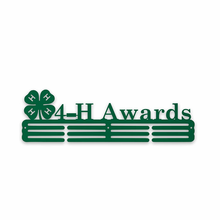 4H Awards Sports Medal Hanger - Personalized Medal Organizer Wall Rack for Athletes