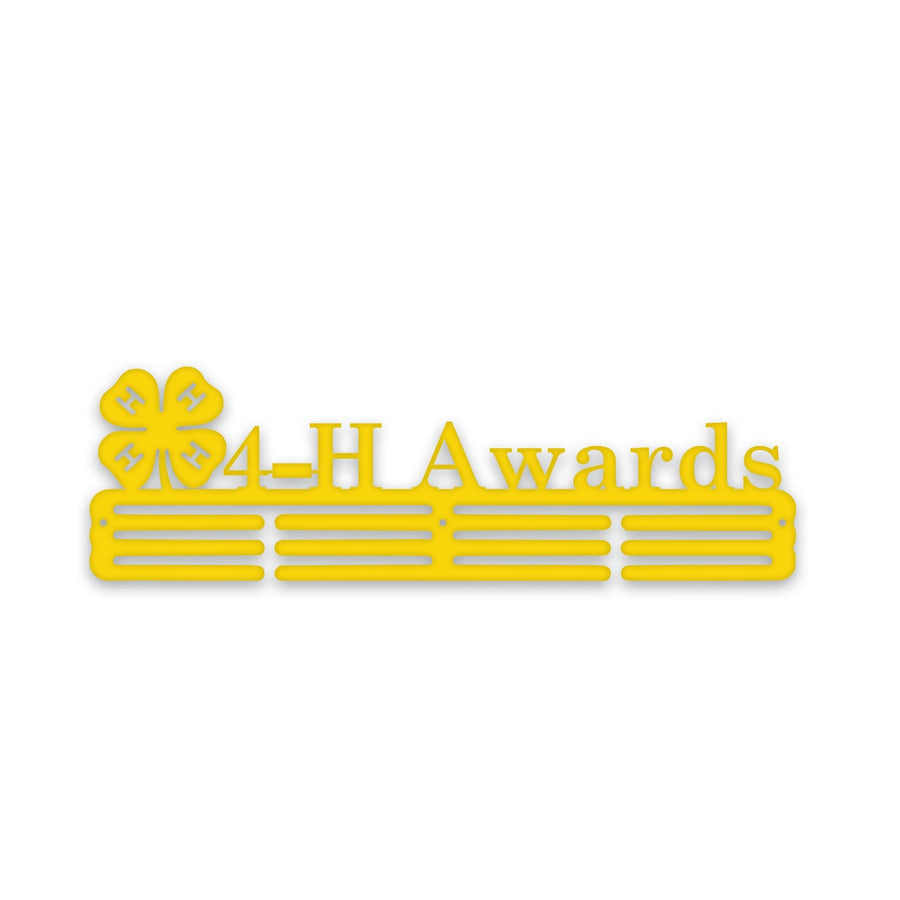 4H Awards Sports Medal Hanger - Personalized Medal Organizer Wall Rack for Athletes