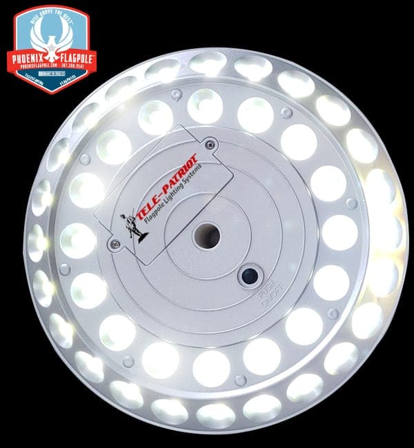 TelePatriot 600 Series Solar Flagpole Light - 600 Lumen IP65 LED