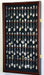 50 Spoon Display Case Cabinet Holder Rack Wall Mounted -Cherry Finish