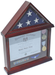 Flag Display Case Shadow Box for a Small 3'X5' Home/Flown Flag, Mahogany Finish, Flag Display Case Shadow Box for a Small 3'X5' Home/Flown Flag, The Military Gift Store, American Flag Frames (43)