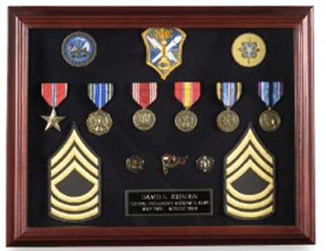 Shadow box Display Frame - 16 x 12” with Cherry Finish, , The Military Gift Store, Shadow Box Frame