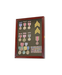 Cherry Finish  Display Case Wall Frame Cabinet for Military Medals, Pins, Patches, Insignia, Ribbons, Brooches., Cherry Finish Display Case Wall Frame Cabinet for Military Medals., The Military Gift Store, Display Case Accessories