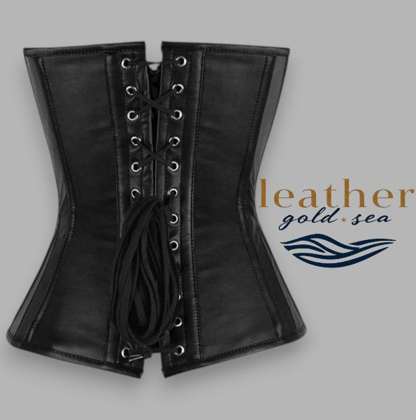 Leather Corset Custom – Handcrafted Black Perfection