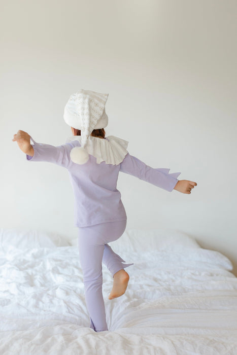 Pastel Purple Holiday Elf Pajama Costume by Band of the Wild