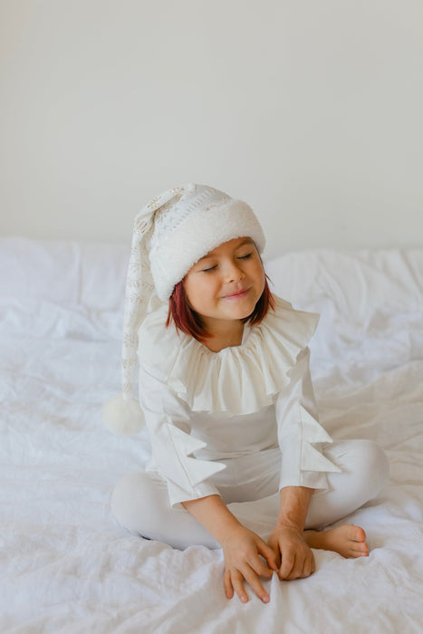 White and Gold Elf Hat by Band of the Wild