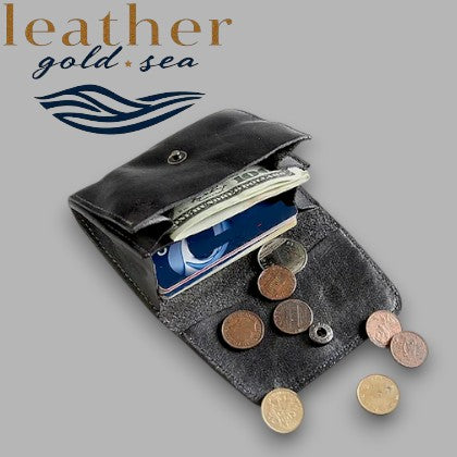 Custom Leather Wallets – Handmade Black Leather
