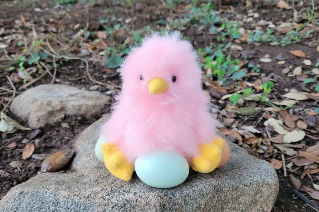 5" Fur Alpaca Yellow Chick