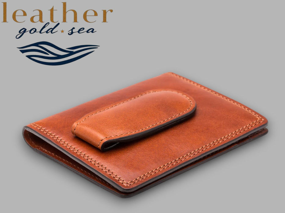 Handmade Mens Leather Bifold Wallet– Brown
