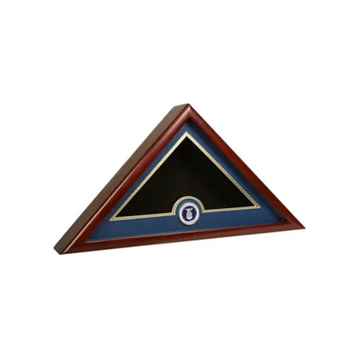 US Flag Display Case with Air Force Medallion - mahogany, , The Military Gift Store, Flag Display cases (71)