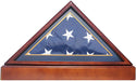 Burial/Funeral Military Shadow Box with Pedestal Stand (with Marine Dark Blue Mat), Burial/Funeral Military Shadow Box with Pedestal Stand, The Military Gift Store, Burial Flag Display Cases fit 5ft X 9.5ft Flags (31)