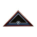 US Flag Display Case with Aim High Air Force Medallion., , The Military Gift Store, Triangle flag display
