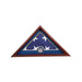 Medallion Flag Display Case, Memorial Flag Display case with Coast Guard Blue., Medallion Flag Display Case, Memorial Flag Display case, The Military Gift Store, Medallion Flag Display Case