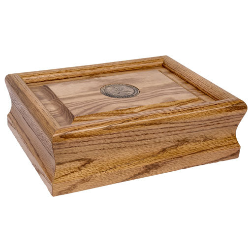 Flags Connections - Patriot Urn - Great Seal of U.S. - Oak. - The Military Gift Store