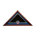 US Flag Display Case with US Flag Medallion, Mahogany Wood, , The Military Gift Store, Triangle flag display