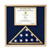 Air Force Flag and certificate Display case - Oak or Walnut Material., , The Military Gift Store, Air Force flag display cases, Air force Retirement Shadow Boxes (61)