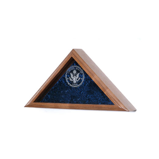 Veteran Flag Display Case- Large flag for 5ft x 9 ft flag - Oak Material.